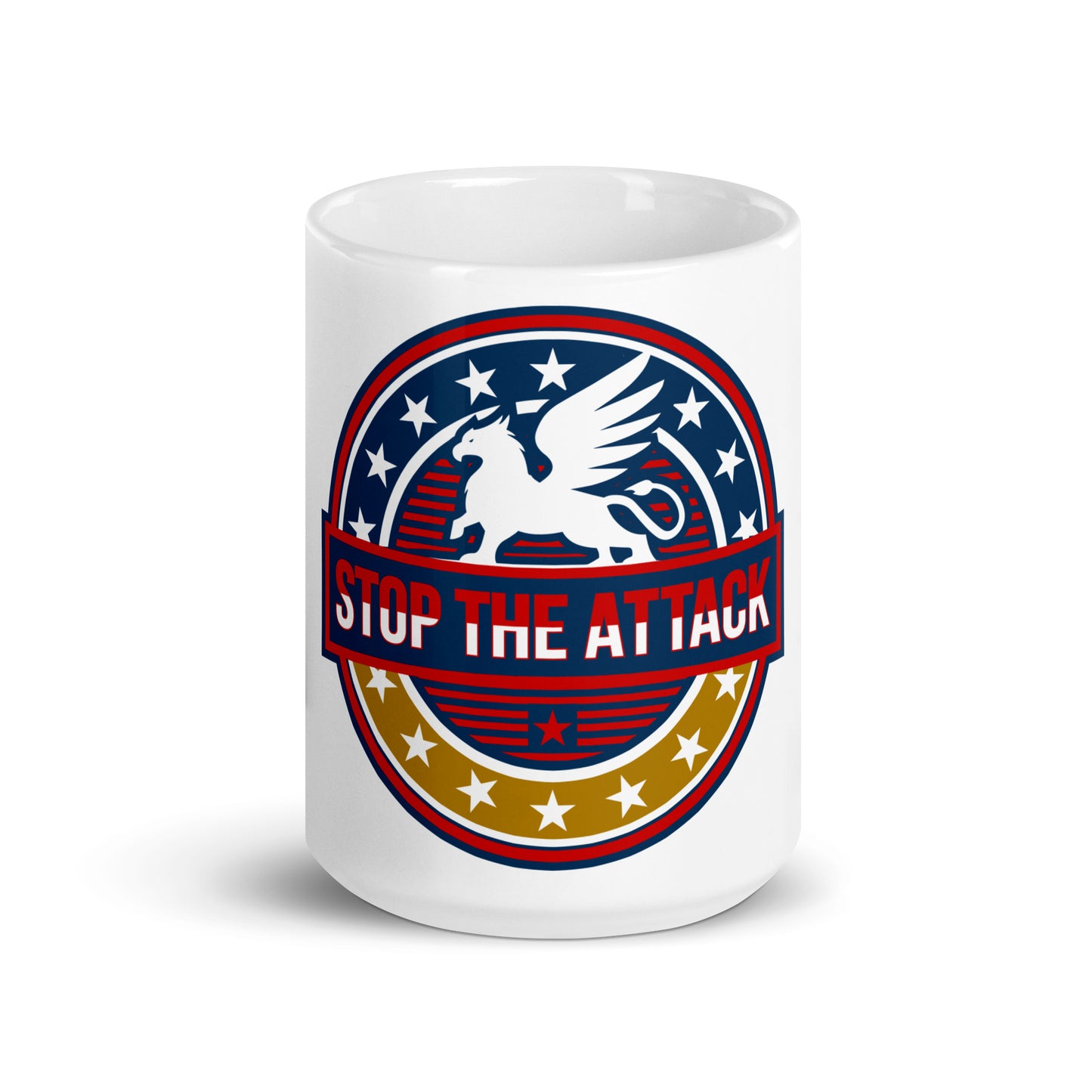 White glossy mug
